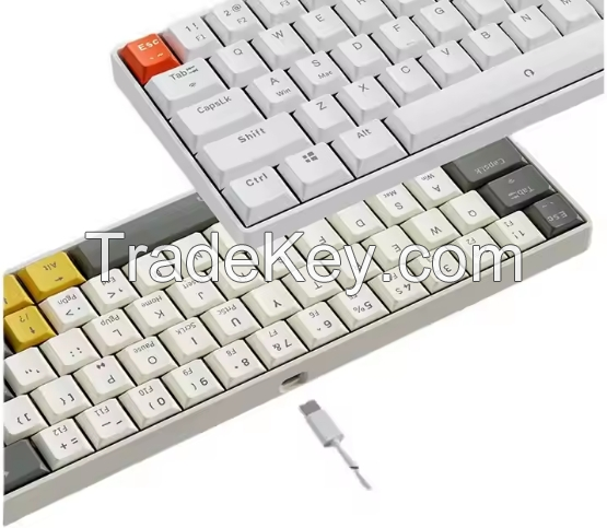 XINMENG RF561 Wireless BT Dual-mode 61-key Keyboard Contrast Portable Business Office Keyboard