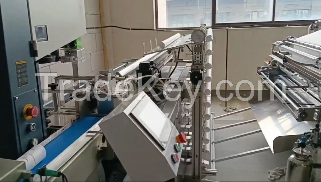 Full Automatic Bandage Rolling and cutting with packing Machine 
