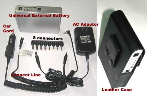 universal external battery for DVD and Camcorder