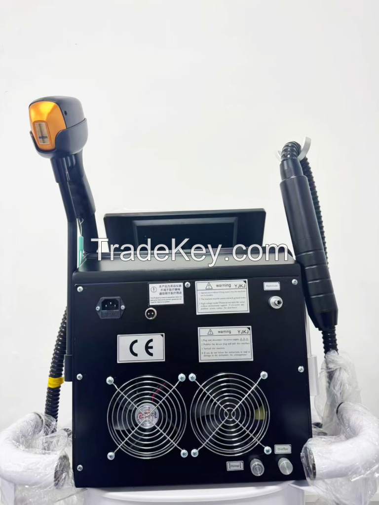 Newest 2 in 1 Nd Yag Laser Diode Device for Nevus and Tattoo Removal Remova Hair Equipment