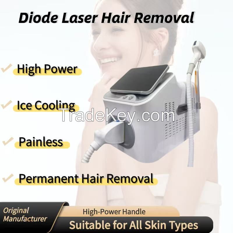 Laser Hair Removal Machine 755/808/1064nm Tri Wavelengths Diode Laser Hair Removal Machine