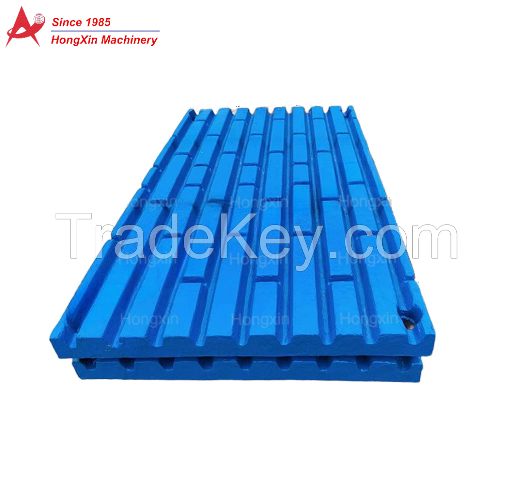 Manganese Jaw Crusher Liners for Nordberg, Sandvik, Terex | OEM Equivalent