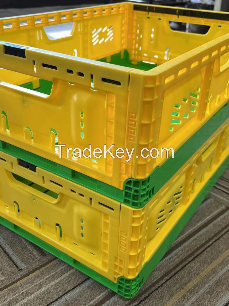 High Quality Logistic Folding Crate Box Fruit Collapsible Vegetable Plastic Crate