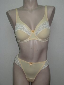 yellow bra and panty set