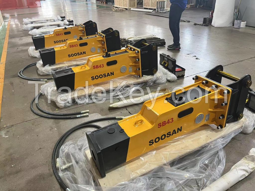 SB43 Soosan Hydraulic Breaker Mini Excavator Jack Hammer Hydraulic Rock Breaker
