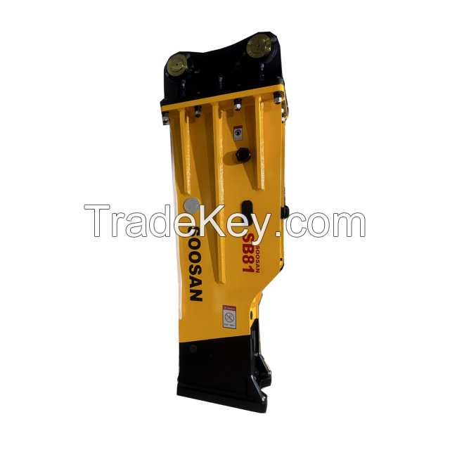 Soosan hydraulic breaker, hot selling high-quality SB81, drill rod diameter 140mm, compatible with 18 -26 ton excavator