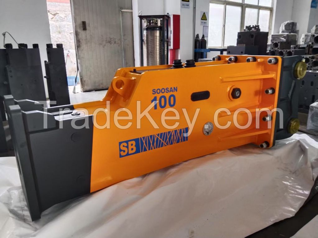 SB100 Hydraulic Breakers for 24-27 Ton Excavators Equipped with Core Engine Motor for Mining Industries