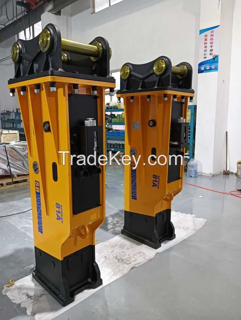 SOOSAN SB70 BOX TYPE HYDRAULIC BREAKER CRAWLER WHEEL COMPACT GENERAL PURPOSE EXCAVATORS FREE SPARES HOSES, CHISELS TOOL BOX