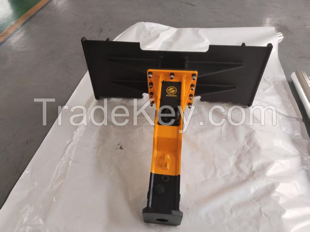 Soosan SB20 New Sliding Hydraulic Crusher for Construction and Mining Machinery, with Two Chisels and Low Noise
