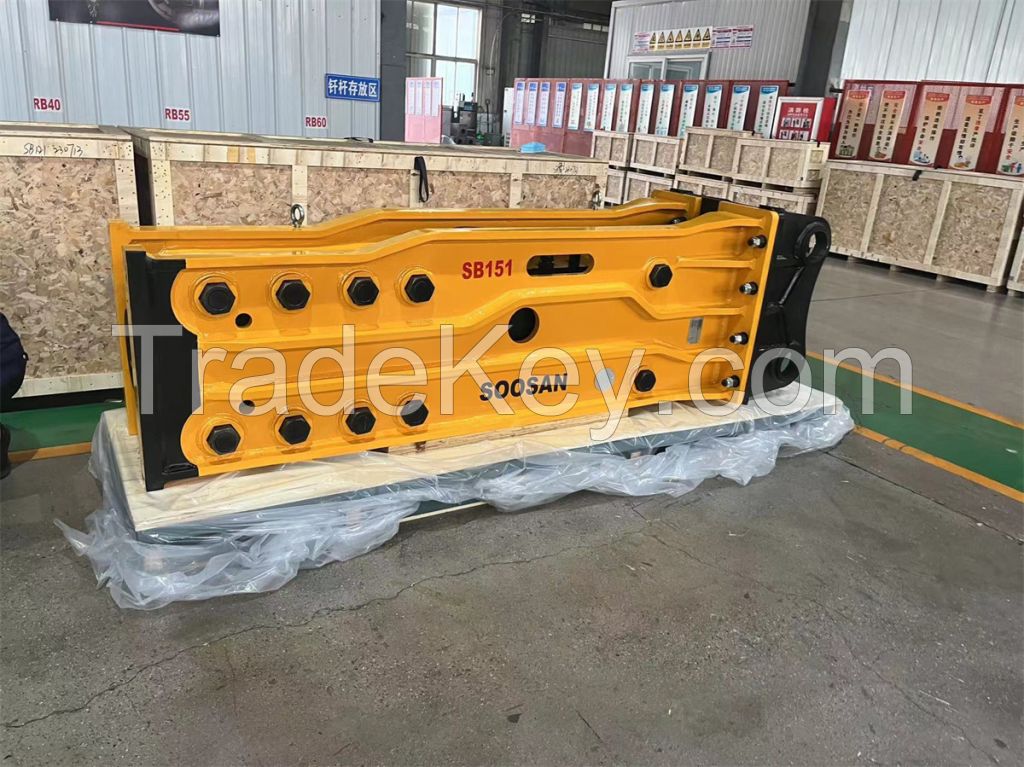 Soosan Rock Breaker For 40-55tons Excavator Hydraulic Concrete Breaker With Chisels Good Price