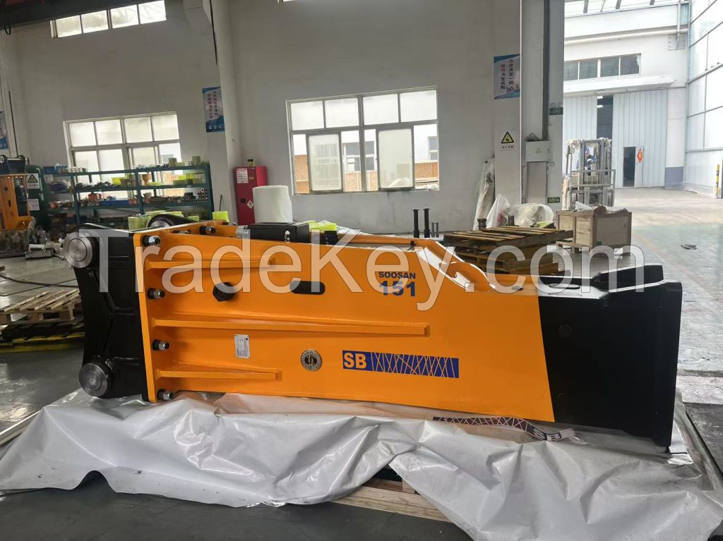 Soosan Rock Breaker For 40-55tons Excavator Hydraulic Concrete Breaker With Chisels Good Price