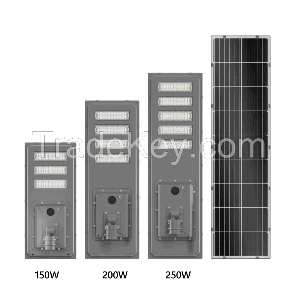 Cost-Efficient All-in-One LED Solar Street Light With Multiple LED Modules