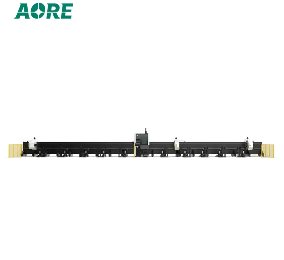 Four Chucks Tube Metal Laser Cutting Machine for Carbon Steel Tube High Power Tube Pipe Fiber Laser Cutting Machines