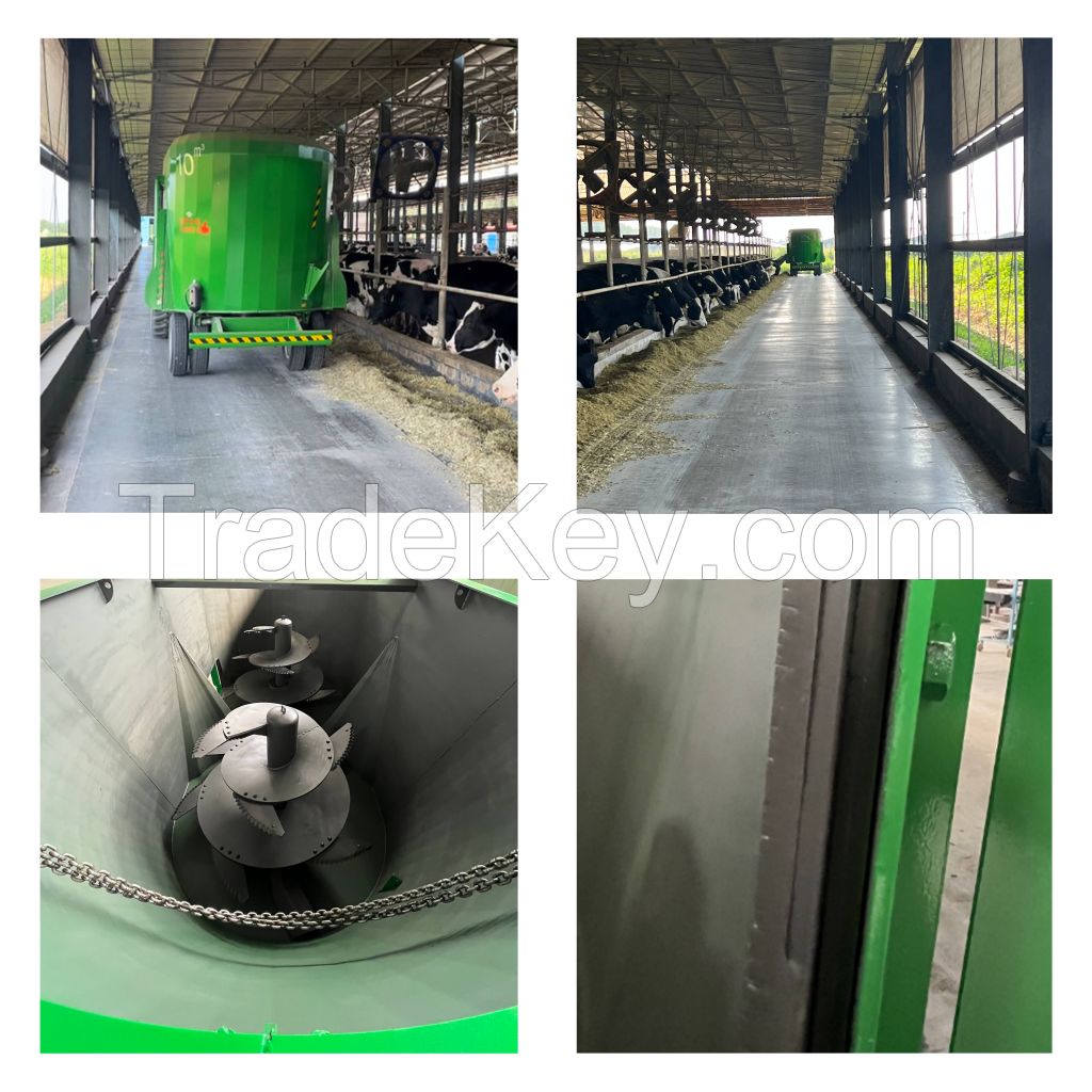 Tractor-drawn Driven Vertical Feed Mixer Machine  TMR Feed processing machine Feed Mixer Machine