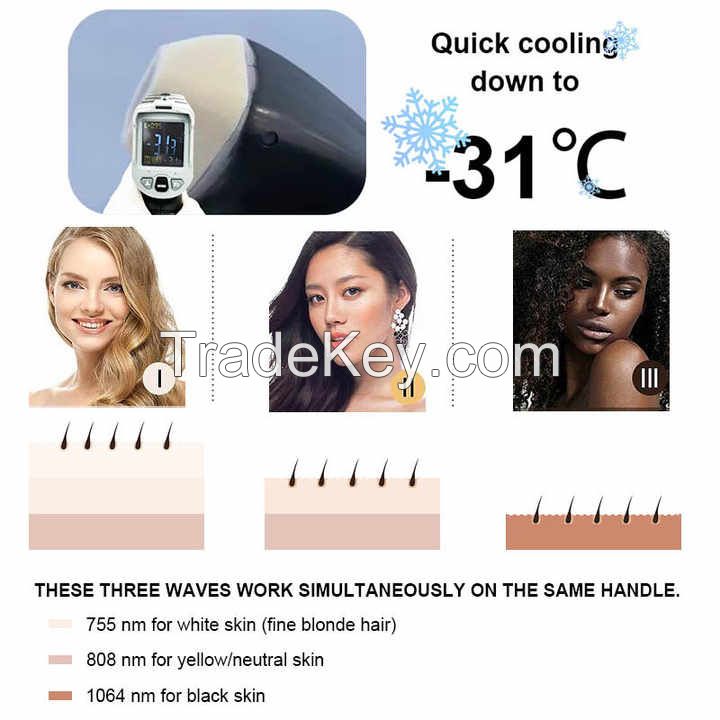 Soprano Freezing point laser hair Removal instrument