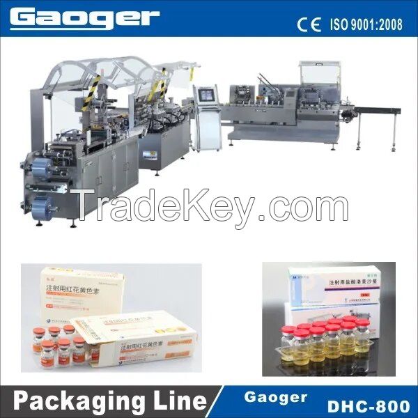 DHC-800 Blister Packing and Cartoning Machines for Vial Packaging Lines