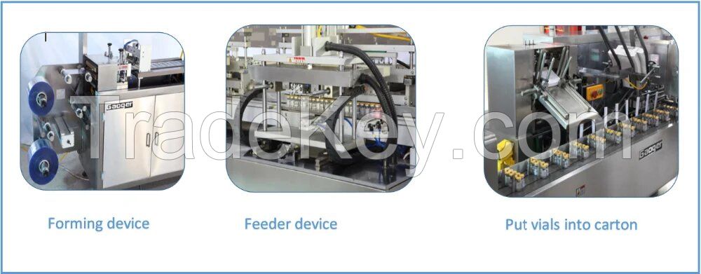 DHC-800 Blister Packing and Cartoning Machines for Vial Packaging Lines
