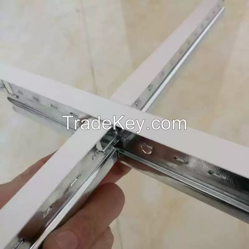 pre-paint light weight steel keel gypsum board celing installing keel T-grid