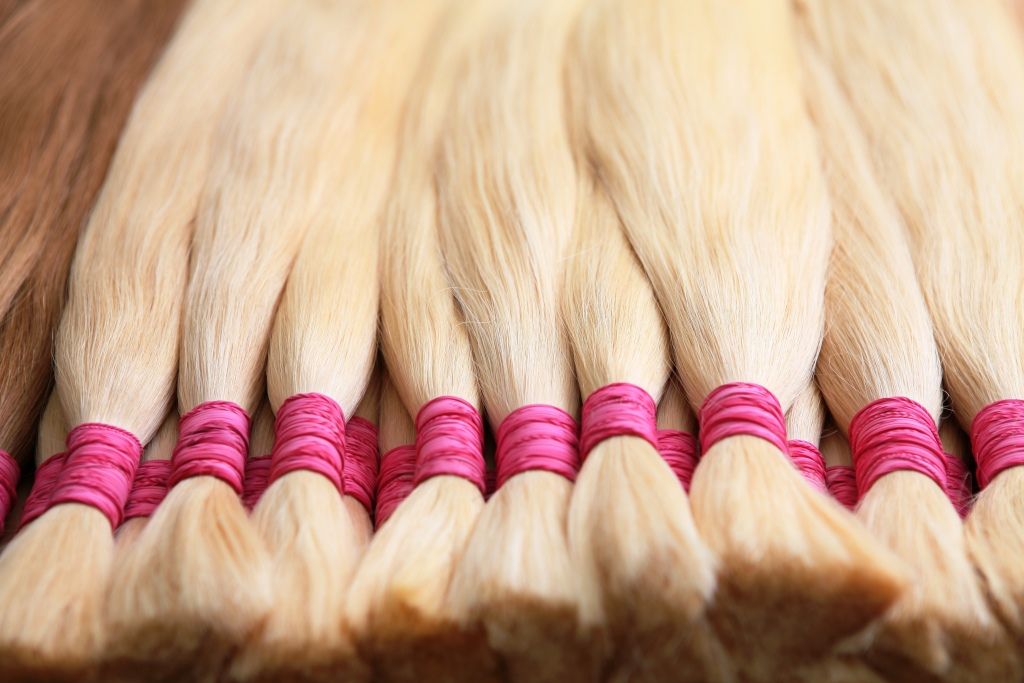 Light Blonde #613/Blonde Bulk Hair for extensions