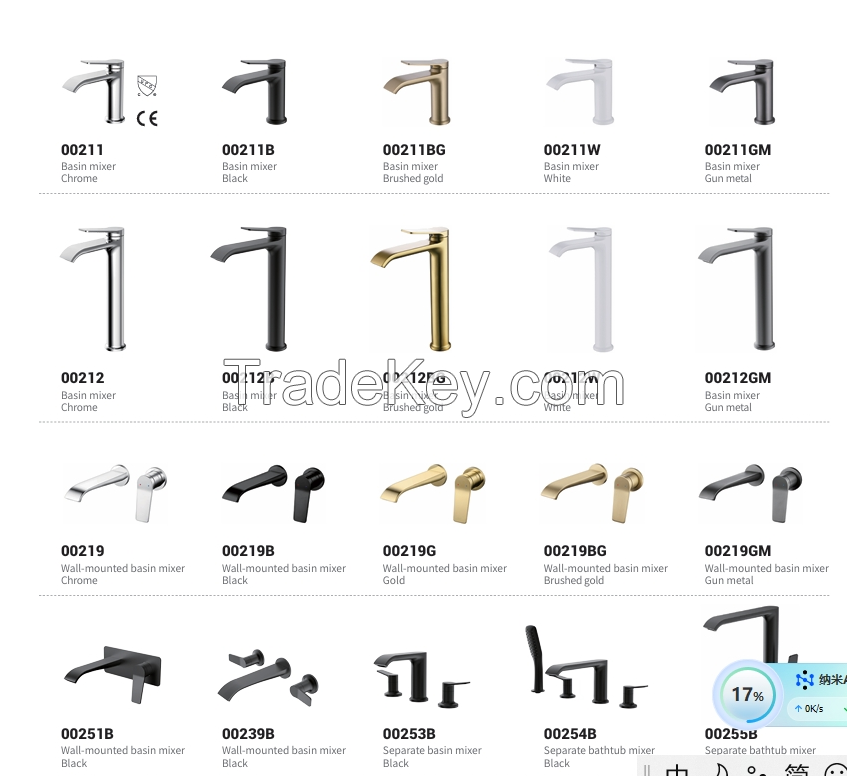 Basin/Kitchen mixer series, Bathroom accessories series