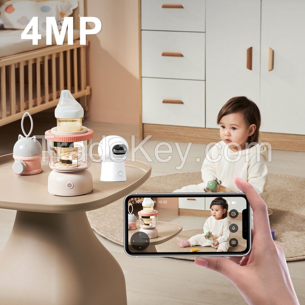 Baby Care - Tuya Smart Surveillance Camera, One-Click Call, Temperature and Humidity Detection, Lullaby, Cry Check