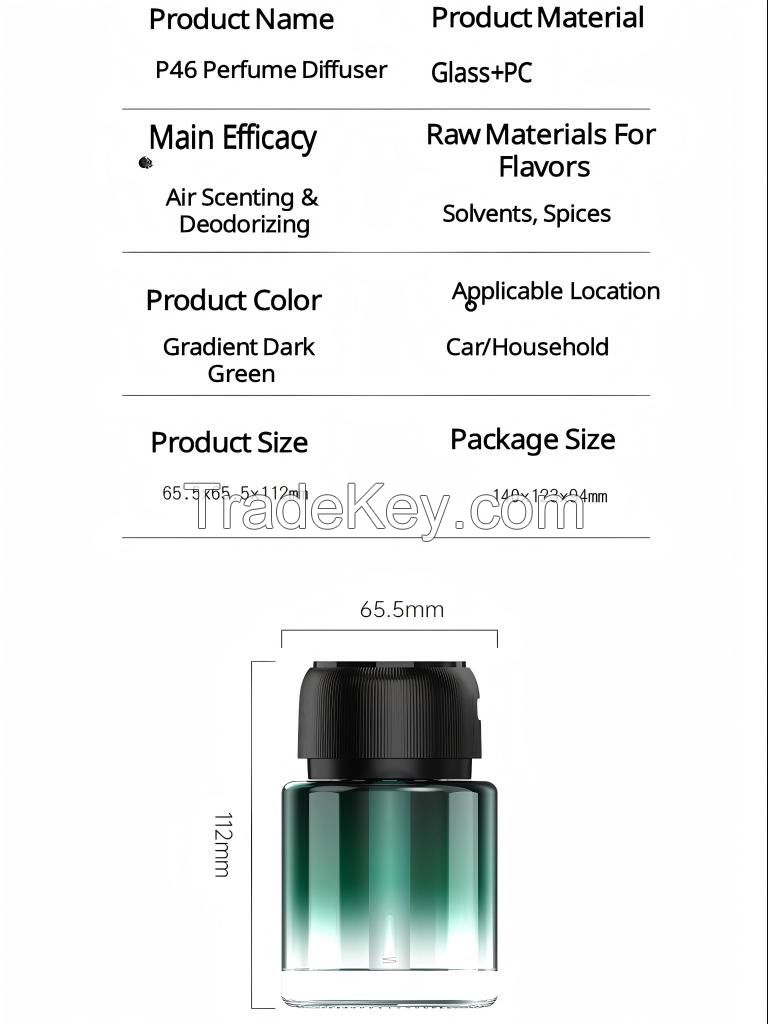 Car and Home Fragrance Air Freshener Air Diffuser Luxury Perfume Scent Diffuser Essential Oils Diffuse Car Interior Accessories