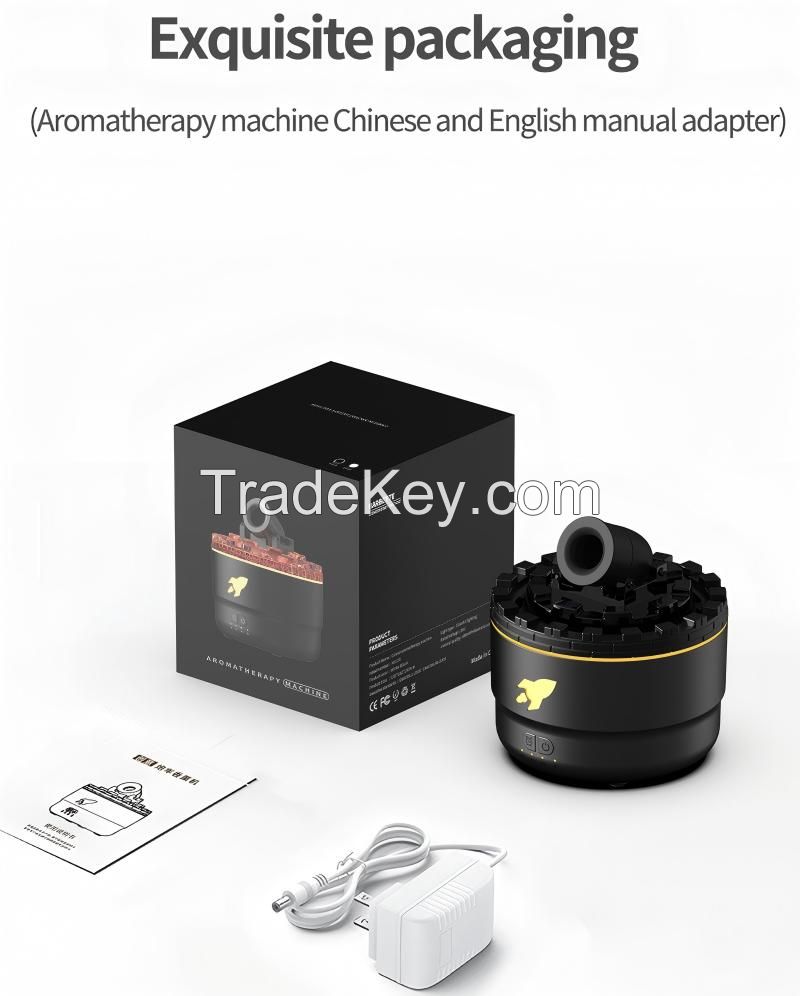Cannon Aromatherapy Diffuser Jellyfish Spray Air Humidifier 7Colour Gradient Night Light Ultrasound Essential Oil Arome Diffuser