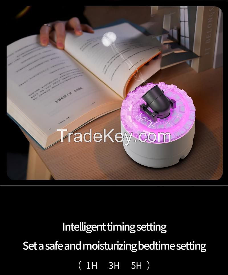 Cannon Aromatherapy Diffuser Jellyfish Spray Air Humidifier 7Colour Gradient Night Light Ultrasound Essential Oil Arome Diffuser