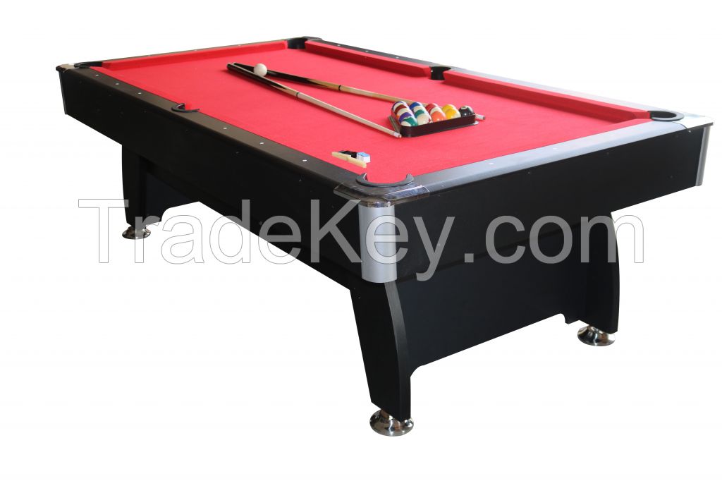 Factory accepts customized high quality billiard table, 7.2ft billiard pool table, suitable for indoor billiard table