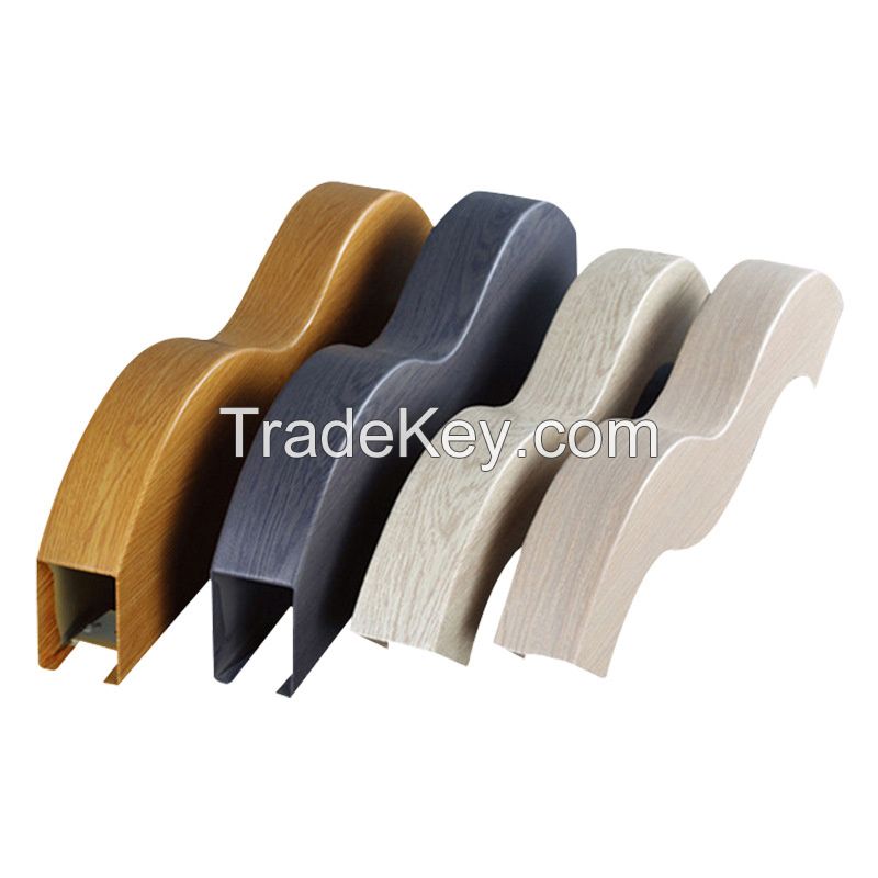 U-shaped aluminum square tubes