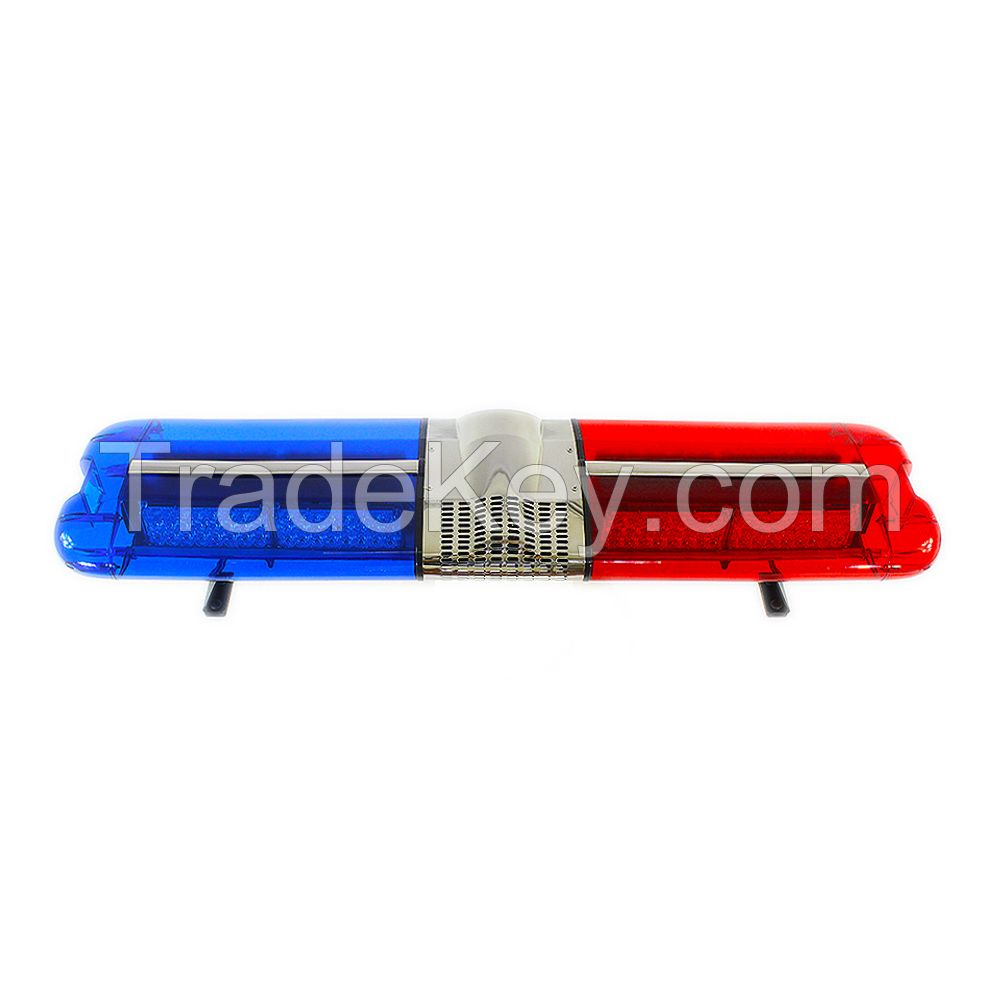 12V/24V LED Emergency Vehicle Lightbar with Speaker Sirens Car Strobe Blinker for Fire Fighter Ambulance Warning Lightbar