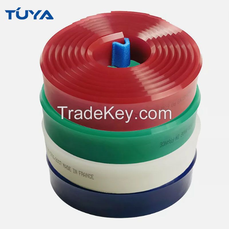 Single layer triple layer screen printing squeegee blades