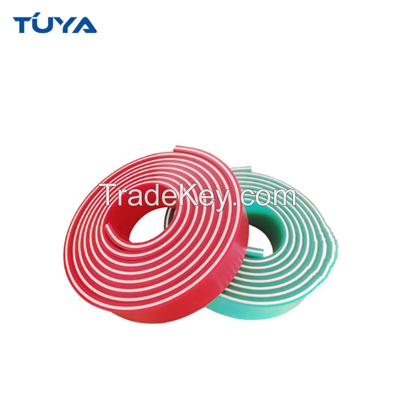 Single layer triple layer screen printing squeegee blades
