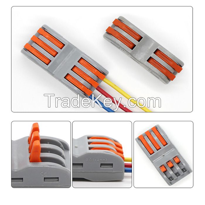 QUICK TERMINAL SERIES 221-225 Quick Wire Connection Terminal Splicing Conductor Compact Fast Cable Wire Connection Conductor Terminal Block