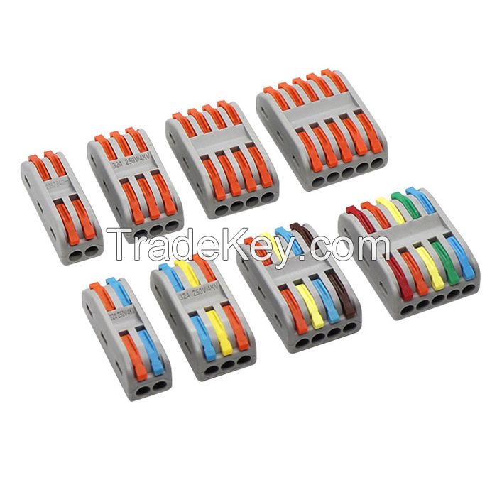QUICK TERMINAL SERIES 221-225 Quick Wire Connection Terminal Splicing Conductor Compact Fast Cable Wire Connection Conductor Terminal Block