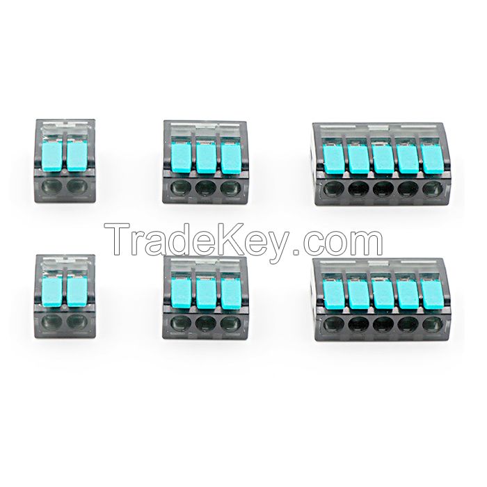 QUICK TERMINAL SERIES 412-415 Quick Wire Connection Terminal Splicing Conductor Compact Fast Cable Wire Connection Conductor Terminal Block