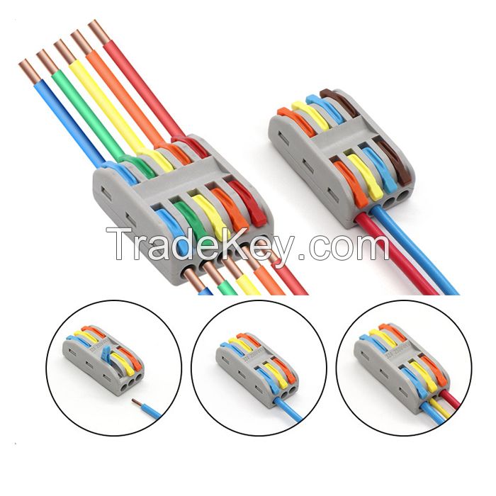 QUICK TERMINAL SERIES 221-225 Quick Wire Connection Terminal Splicing Conductor Compact Fast Cable Wire Connection Conductor Terminal Block