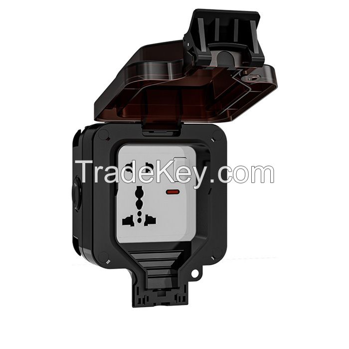 Multi functional outdoor waterproof switch socket Multi functional Outdoor Waterproof Socket   IP66 Dustproof, Flame Retardant, Corrosion-Resistant Electrical Outlet | UK/EU Standard, Multi-Specification, Industrial Use,Heavy-Duty for Garden, Patio, Garag
