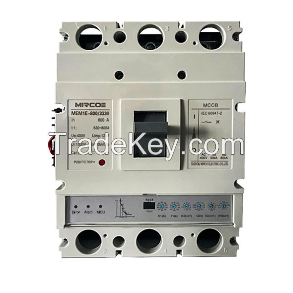MEM1E 1250A Electronic Molded Case Circuit Breaker 400V - Smart MCCB with Communication & Four Remote Control - IEC Standard