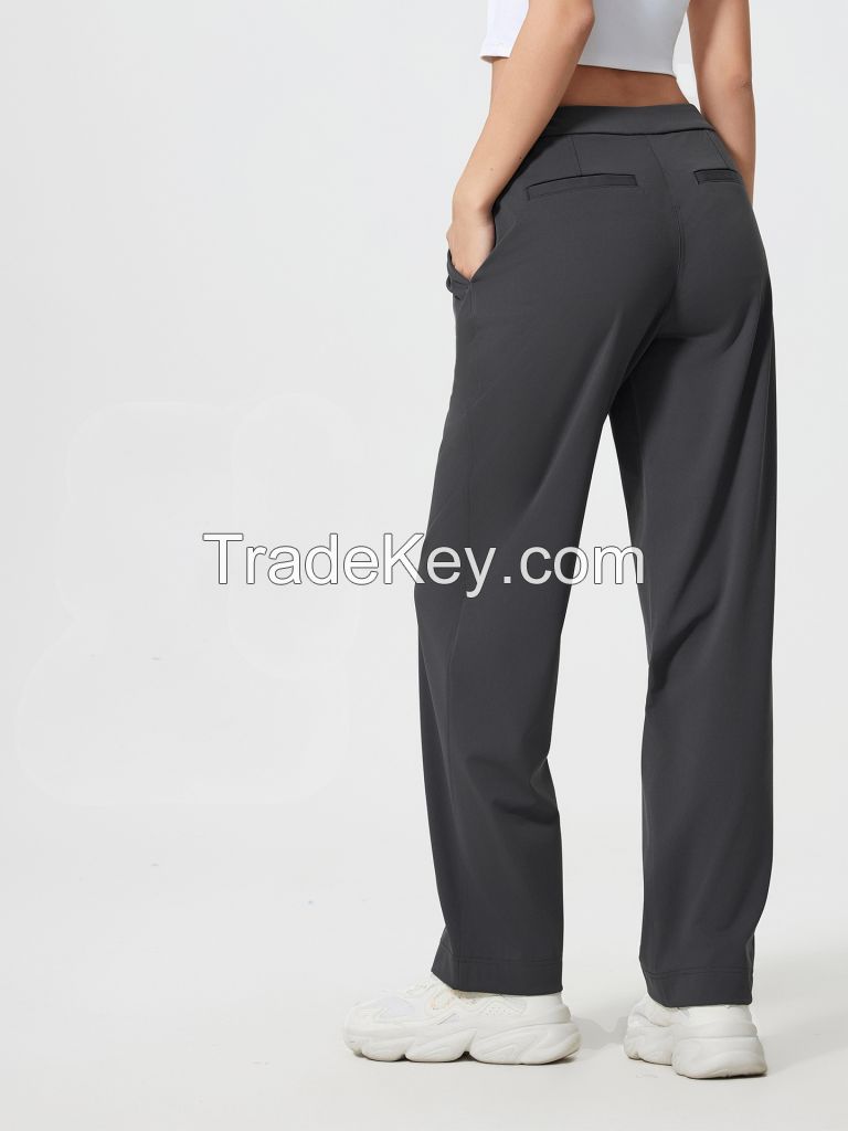Women's Casual Yoga Pants - Loose Fit Breathable Lounge Pants
