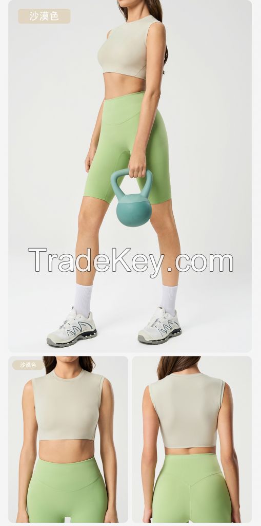 Women's Cropped Yoga Tank Ã¢ï¿½ï¿½ Lightweight Breathable Workout Top