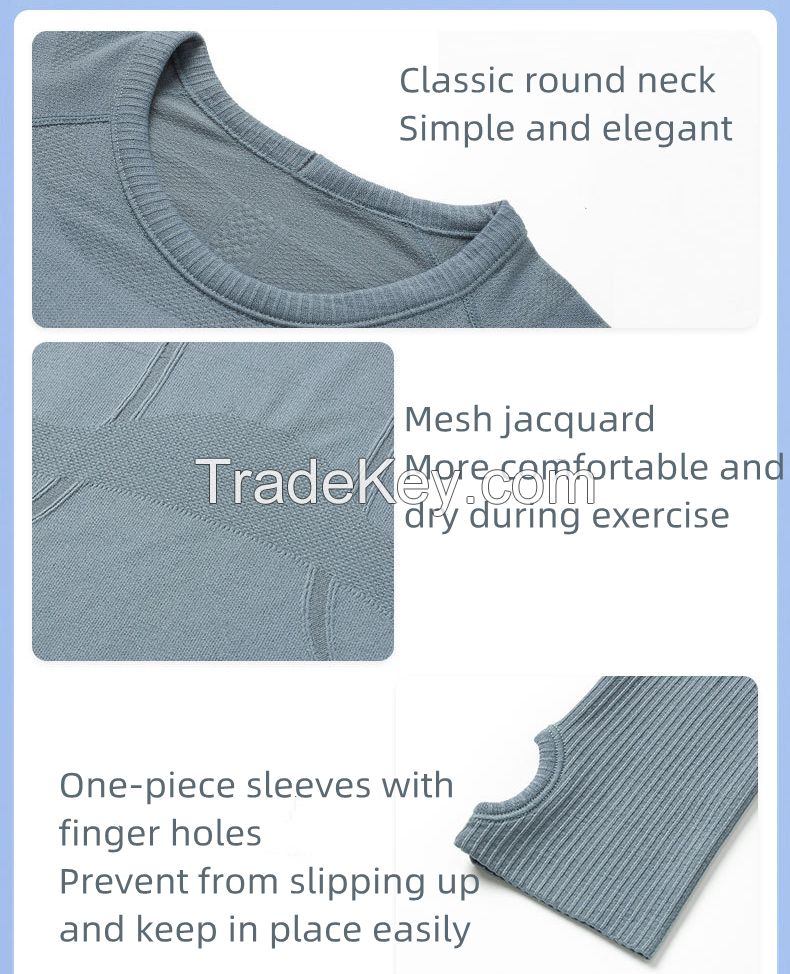 New Quick-Dry Long Sleeve Top for Women Ã¢ï¿½ï¿½ Seamless Breathable Running & Yoga Shirt