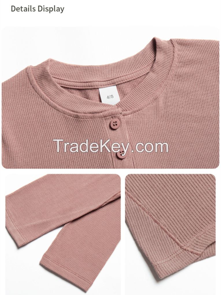 Lenzing Modal Henley Shirt - Women's Sports Yoga T-Shirt for Running & Fitness Long Sleeve Top