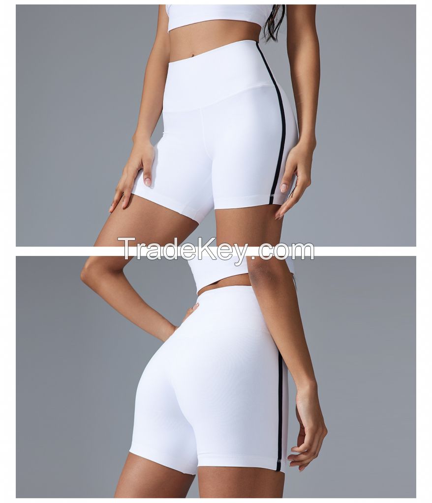 Fashion Color-Block Flared Yoga Pants High-Waisted, Slimming & Butt-Lifting D25153