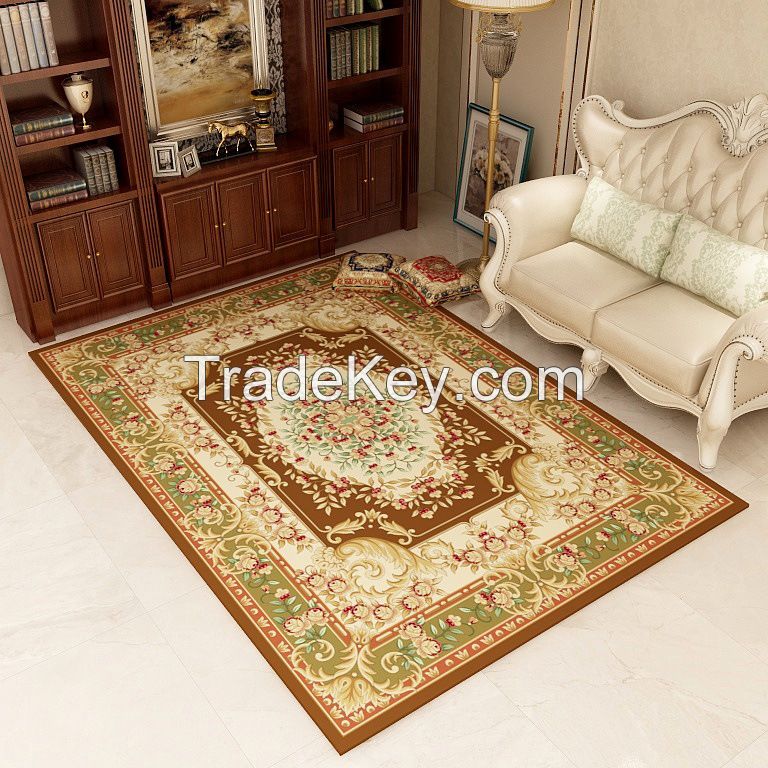 Hand tufted carpet silk material area rugs 