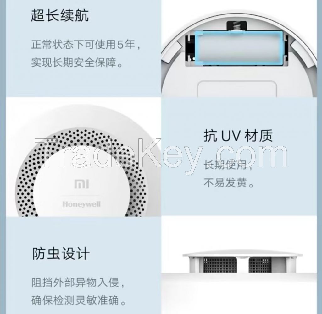 High - Sensitivity Smart Smoke Alarm with Intelligent Detection - Compact White Edition