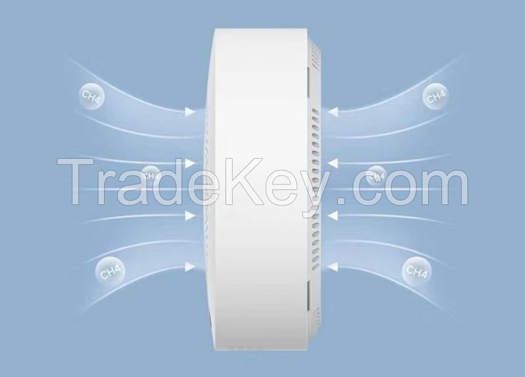 High - Sensitivity Smart Smoke Alarm with Intelligent Detection - Compact White Edition