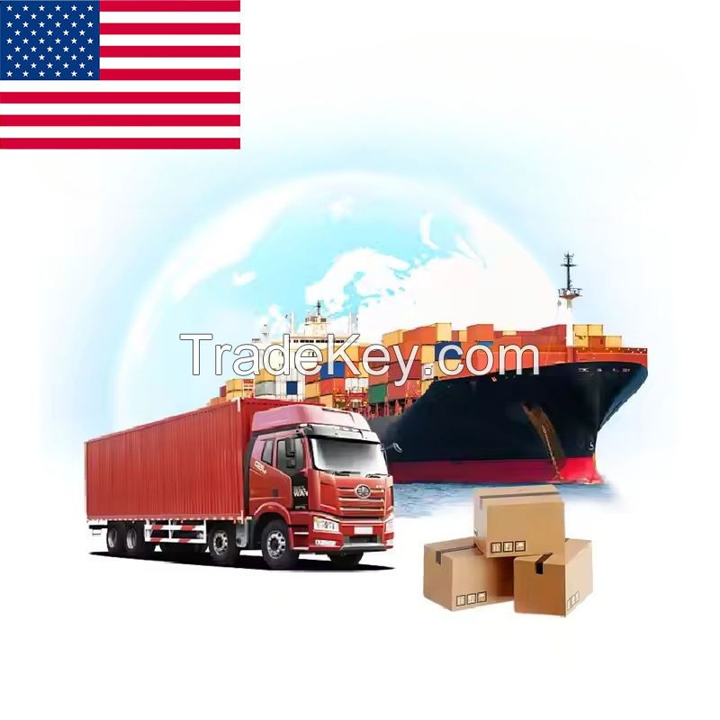 By Sea Land and air Multimodal Transport Door-to-door Freight Forwarding LCL Transportation Services From China to USA DDP DAP