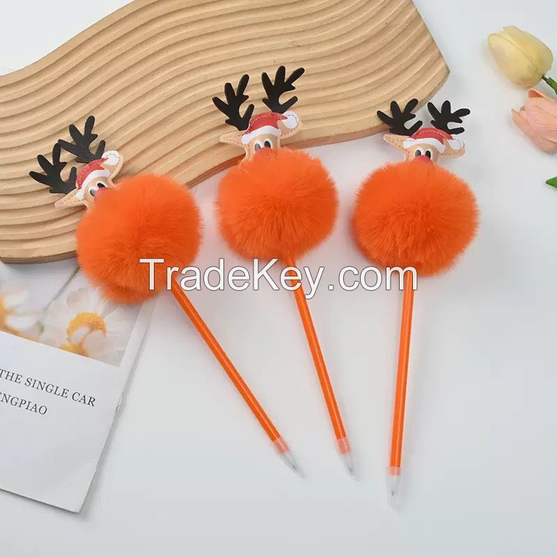 xtmas pompom ball gel pen christmas designs gel pen