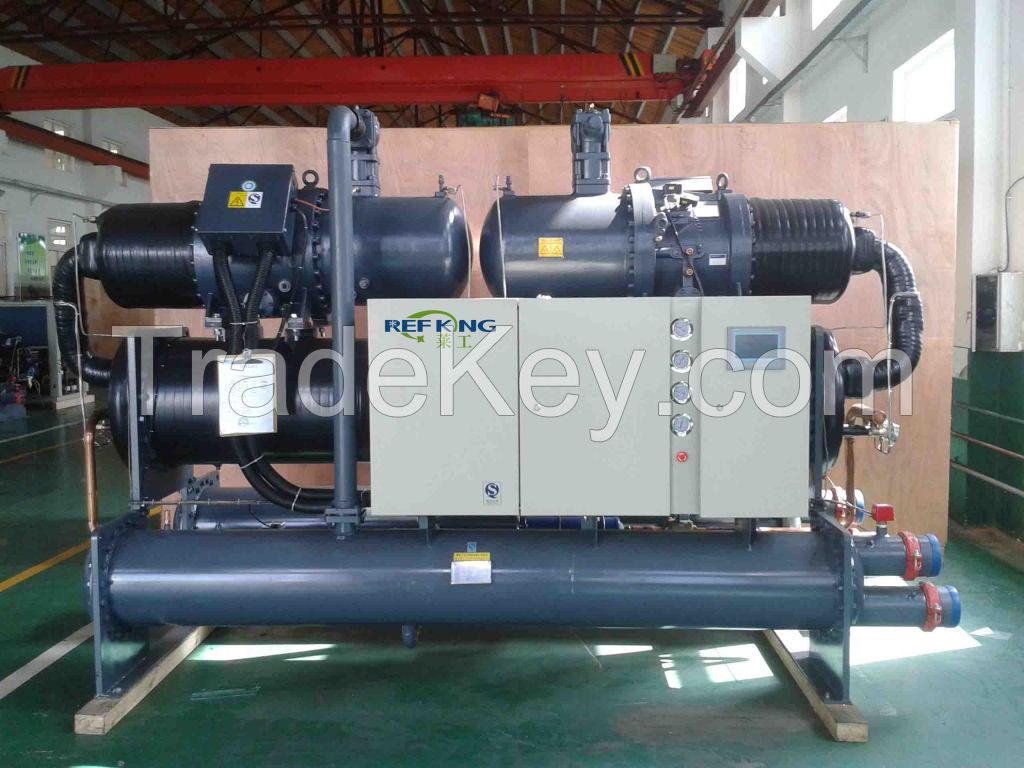 Water cooled screw chiller